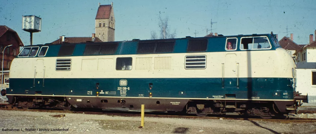 Piko - Diesellok BR 221 DB IV, blau-beige